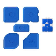 Silicone sealant spatula, scraper for door finishing, sealing tool, silicone glass cement scraper blue