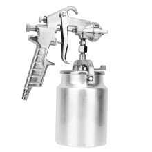 Solución de pulverización profesional, pistola pulverizadora con mango ergonómico que garantiza un funcionamiento cómodo, boquilla de acero