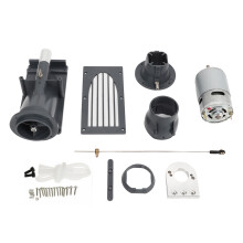 Conjunto de bomba a jato para barco RC, estrutura robusta, jato de água de 40 mm, materiais premium e hélice integrada para barcos de controle