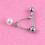 Συγκρατητήρας κοσμημάτων piercing, κρεμαστά δαχτυλίδια θηλών με αλυσίδα από 6