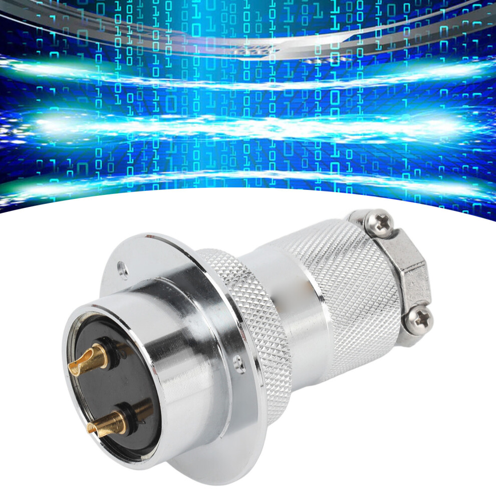 Aviation Plug Socket Connector 30Mm Zinc Alloy Silver Copper 8381373677993
