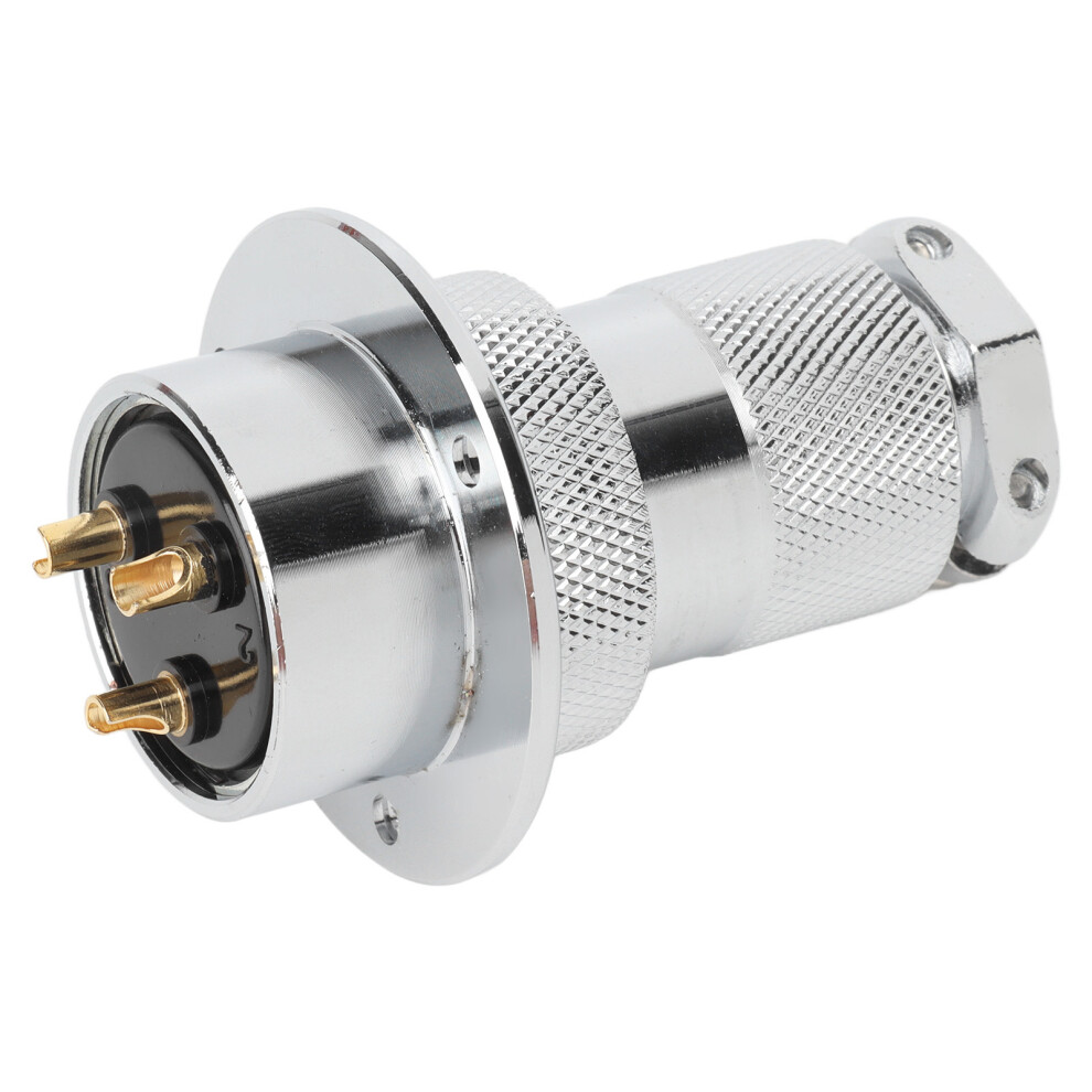 Aviation Plug Socket Connector 30Mm Zinc Alloy & Silver Copper 9461373678011
