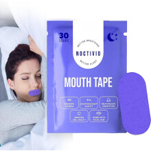 Noctivo AntiSnoring Mouth Band for Sleep Apnea – Lavender Scented Comfortable Sleep Band