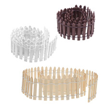 3pcs Miniature Garden Fence Durable Wooden Picket for Bonsai Plant Pots and Fairy Micro Landscape