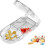 Portable Pill Cutter  Travel Pill Divider with Grinder  Compact Tool with Builtin Storage 5