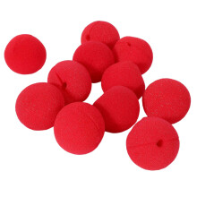 10 Pieces Delightful Red Sponge Clown Nose for Party Costume Dress Accessories
