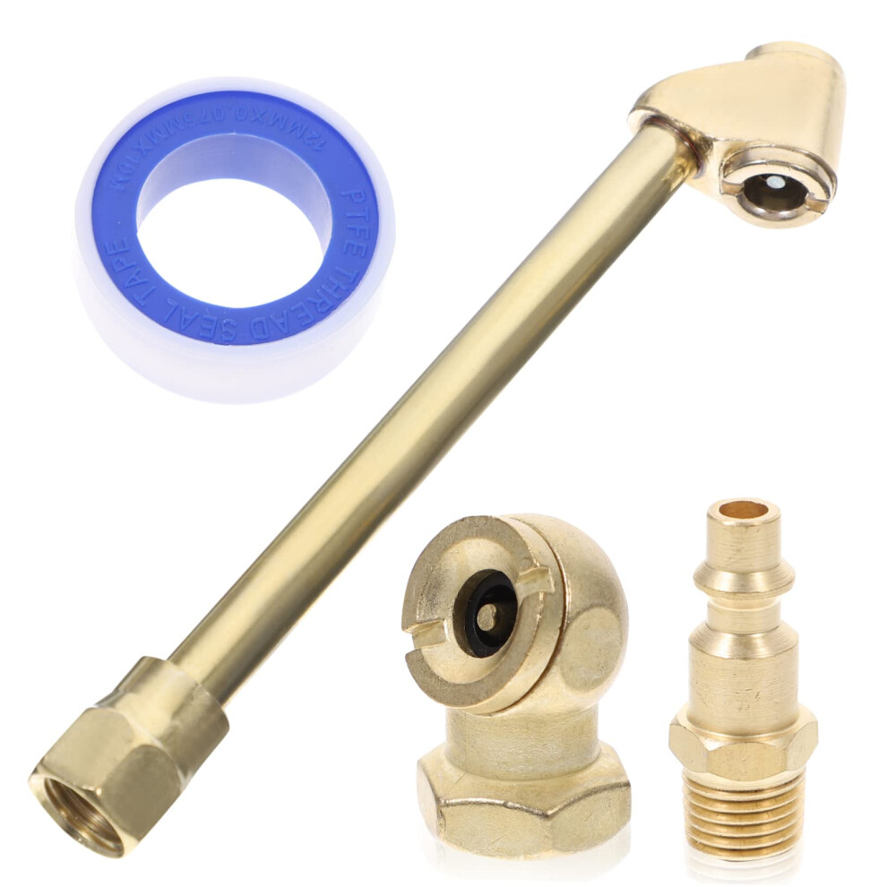 1Satz Brass Air Chuck Set Tire Inflator Nozzle Adapter For Car And Bike Tires Quality Corrosion Resistant Durable 9382693731548