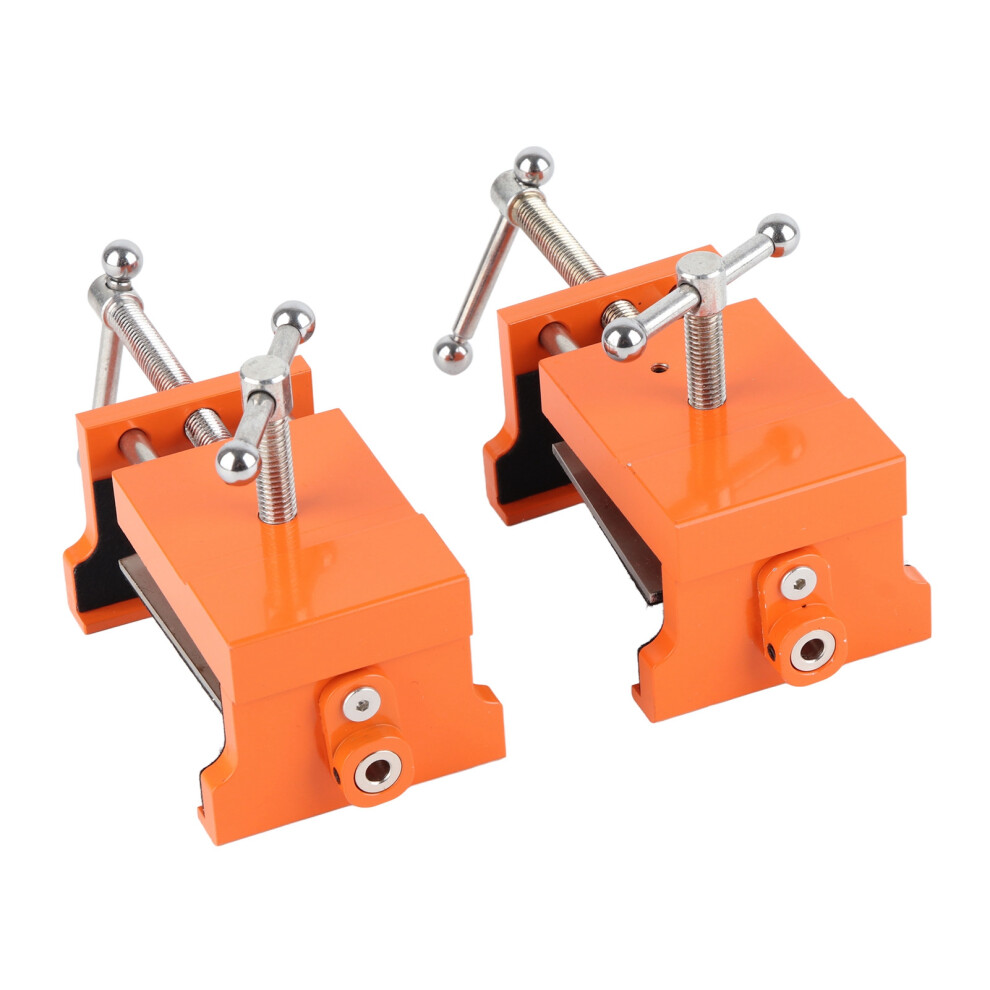 2Pcs Orange Metal Cabinet Claw Clamp With Hex Wrench Aluminum Steel 384G 3441373681118