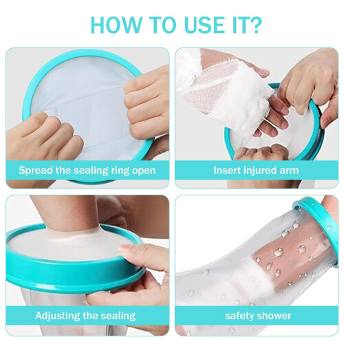 Waterproof Cast Protector for Plaster Dressings, Arm Hand Bath  Shower 2
