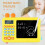 Kinderrechner mit Notizblock, +, –, , , Gelb, ABS-Material 6