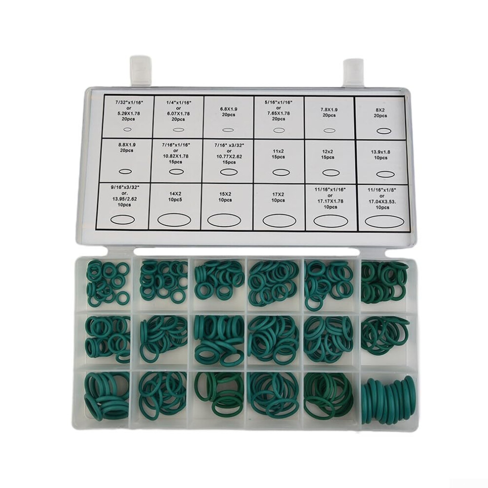 Complete 270Pcs O Ring Kit For Car A/C Hnbr Rubber With 18 Size Assortment 9426802633009