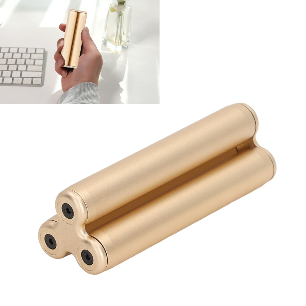 Gold Aluminium Alloy Hand Roller Toy for Stress Relief & Anxiety