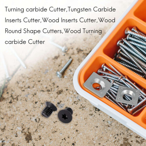 5Pcs Turning Carbide Cutter Inserts Combination Set for Wood Turning Working Lathe Tool with Screw 1