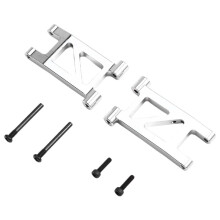 Kit de Brazo Oscilante Trasero Inferior Mejorado para Coche RC para MJX 1/14 14301 14302 14303 14304, Accesorios Plateados para Coche RC.