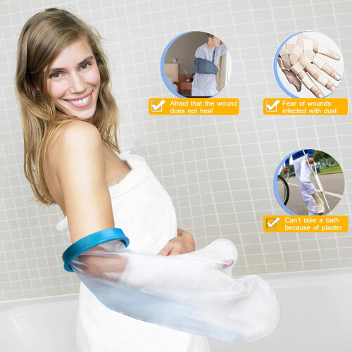 Waterproof Cast Protector, Reusable Wrist Bag to Keep Casting Dry 1