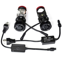 1 Paar H4 Canbus Projektorlinse Autoscheinwerfer Minilinse LED Projektorlampe 6000K für Auto Motorrad
