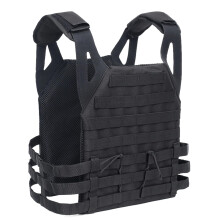 Molle Black Vest 600D Nylon Breathable Adjustable Lightweight Plate Carrier For Outdoor Hunting CS Combat Training
