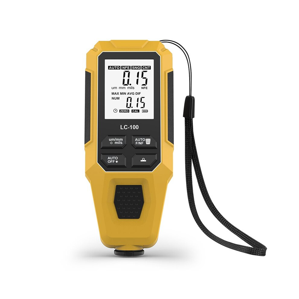 Lc-100 Thickness Gauges Paint Thickness Gauge Digital Film Coating Car Coating Thickness Gauge Tester Thickness Gauges A 4713068865127