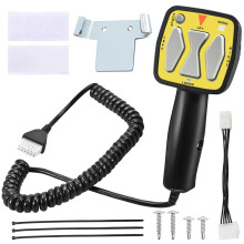 Télécommande Portative pour Chasse-Neige à Lame Droite Western 56462, Fisher 9400, SAM 1306902 Interrupteur à 6 Broches Jaune