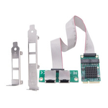 PCIE Till Dubbelportars RJ45 Gigabit Ethernet-Nätverksadapter I350-AM2 2-Portars Trådbundet Servernätverkskort Integrerad Typ