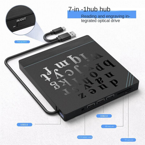 External DVD Optical Drive Laptop Desktop Universa