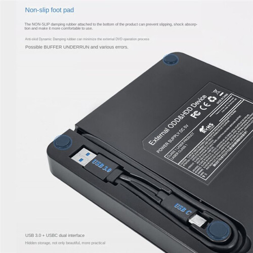 External DVD Optical Drive Laptop Desktop Universa 2