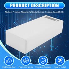 16X18650 Akku Aufbewahrung Box PD QC3.0 Schnell Ladung DIY Power Bank Box HüLle 18650 Akku Halter Box Weiß