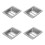 4Pcs Reusable Silver Ash Container for Outdoor Trash Cans 9