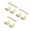 24Pièces Supports Baguettes Céramique Beige Décoratives 6