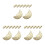 24Pièces Supports Baguettes Céramique Beige Décoratives 9
