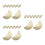 24Pièces Supports Baguettes Céramique Beige Décoratives 10