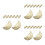 24Pièces Supports Baguettes Céramique Beige Décoratives 5