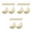 24Pièces Supports Baguettes Céramique Beige Décoratives 8