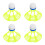 4Stk Leichte Outdoor Badminton Shuttlecocks Orange Für Training 9