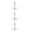 3Pièces Base Mannequin Métallique Support Robe Polyvalent 5