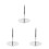 3Pièces Base Mannequin Métallique Support Robe Polyvalent 10