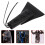 3Pièces Fourreau D'épée En Cuir PU Noir Médiéval Pour Cosplay Et 10