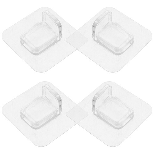 16Pièces Fixateurs Antidérapants Pour Transparent Sécurisé