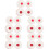 50Pièces Cibles Solides Microfibre Blanches Entraînement Tir 7