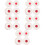50Pièces Cibles Solides Microfibre Blanches Entraînement Tir 8