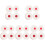 50Pièces Cibles Solides Microfibre Blanches Entraînement Tir 3