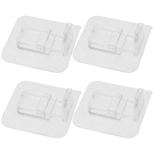 16Pièces Fixateurs Antidérapants Pour Transparent Sécurisé 1