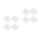 16Pièces Fixateurs Antidérapants Pour Transparent Sécurisé 10