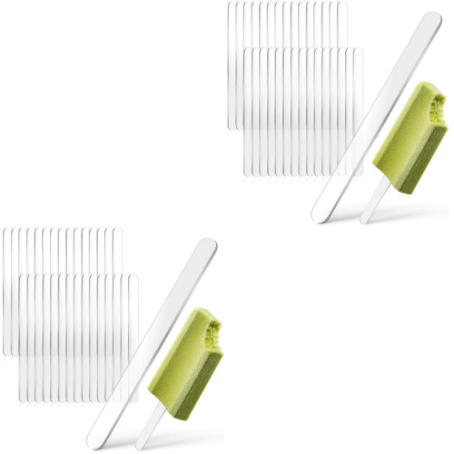 60Pièces Bâtons Acryliques Pour Glaces Colorés Résistants 2