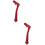 2Pièces Levier De Aluminium Rouge Accessoire Résistant 9