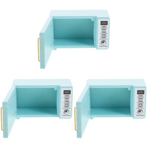 3Pièces Accessoires Mini Cuisine En Bois Pour Micro Paysage 1