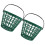 4Pièces Panier Golf Nylon Vert Résistant Portable 2