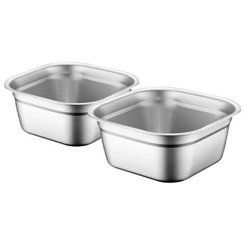 6Pièces Carrés Argent Pour Lavage Préparation Cuisine 1