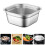 6Pièces Carrés Argent Pour Lavage Préparation Cuisine 11
