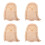 4Pièces Plateau En Bois Marron Pour Service Décor Halloween 5